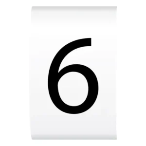 Newlec Cable Marker Refill Pack '6' up to 6.0mm Black on White