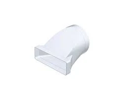 National Ventilation 220x90mm Adaptor Round To Rectangular Megaduct 220