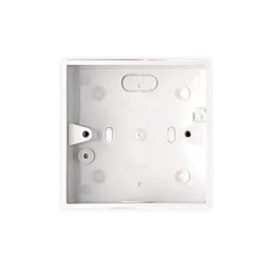 MK Electric Box Switch&Socket Surf 1 Gang 32mm White PVC-U Square Corners