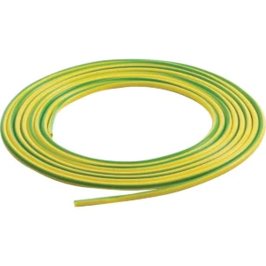 Newlec Cable Sleeving 4mm PVC Green/Yellow [Pack=100m]