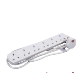 Niglon Extension Lead 2 Gang Prepacked 13A 5M White