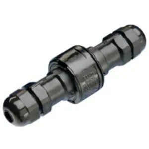 Adaptaflex In-Line Waterproof Connector Assembly 3-Pole 8-13mm Black
