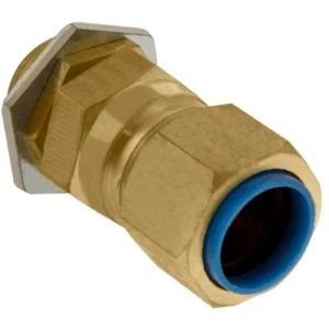 Unicrimp Cable Gland CW Locknut Shroud & Earthtag 32mm Brass