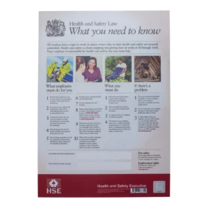 Easyfix HSE Heath+Safety Notice 420 x 297mm Laminated