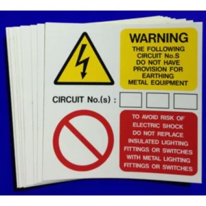 Industrial Signs Ind Signs Erth Prov Label Pk=10