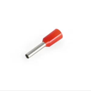 Newlec 1mm² Pre-Insulated Crimp Bootlace Ferrule 8mm Red