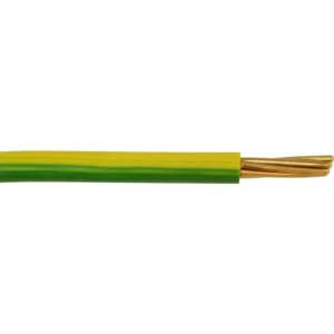 Commodity Cables 6491X 6.0mm² Green/Yellow PVC Basec Cable Single 1-Core