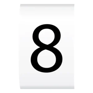 Newlec Cable Marker Refill Pack '8' up to 6.0mm Black on White