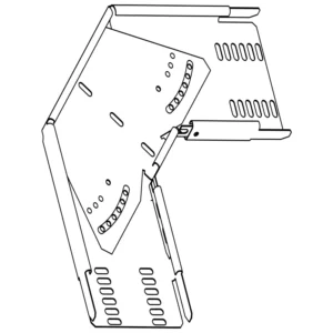 Unistrut B Cable Tray Medium Duty Bend Adjustable 75mm Pregalvanised Steel
