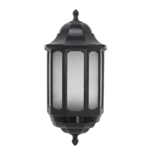 ASD Lantern Half LED PIR 8.5W 388X182X115mm Black Opal