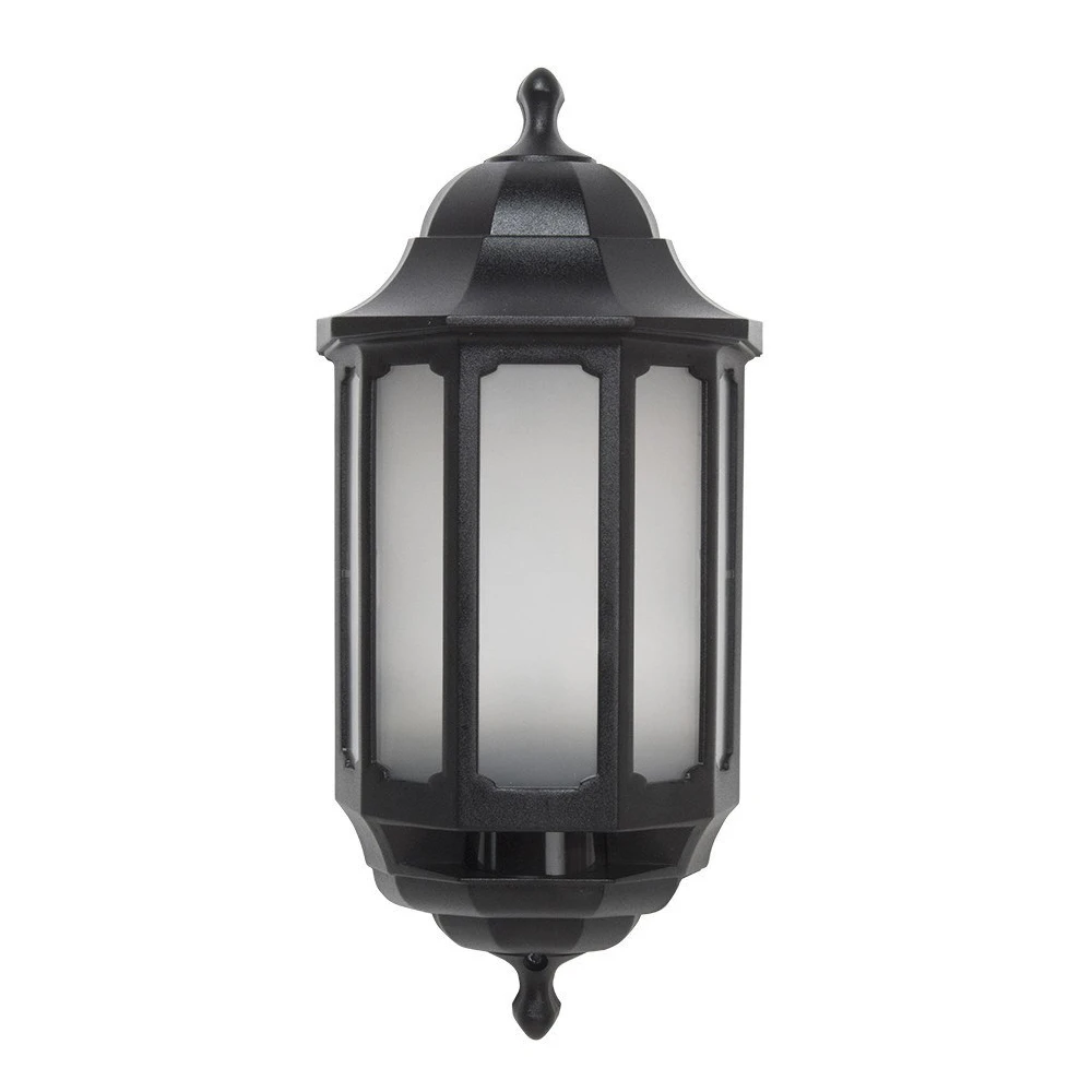 ASD Lantern Half LED PIR 8.5W 388X182X115mm Black Opal - Image 2