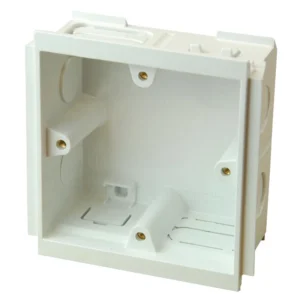 MK Electric Outlet Box 1 Gang 35mm PVC-U White
