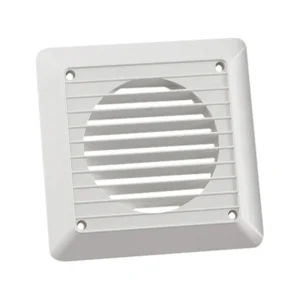Newlec Extract Fan Wall Grille Fixed 100mm White