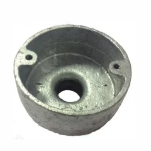 Metpro Conlok 20mm Galv Back Outlet Box
