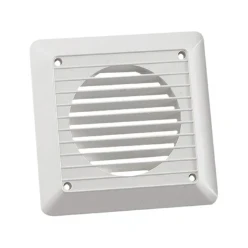 Newlec Extract Fan Wall Grille Fixed 100mm White - Image 3