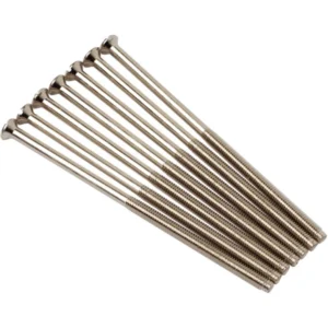 Click Scolmore M3.5mm X 75mm Socket Screw C/Sunk Slotted Polished Chrome