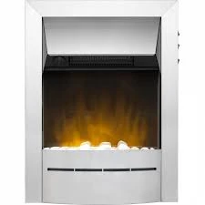 Dimplex Valor Savena Ecolite Electric Inset fire Chrome
