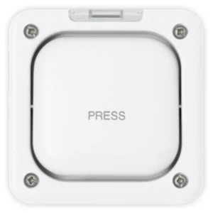 MK Electric Switch 1 Gang 2 Way SP Push To Make/Break 10A White IP66