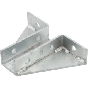 Newlec Channel Deluxe Gusseted Base Plate Hot Dipped Galvanised for 41 x 41mm Support Channel