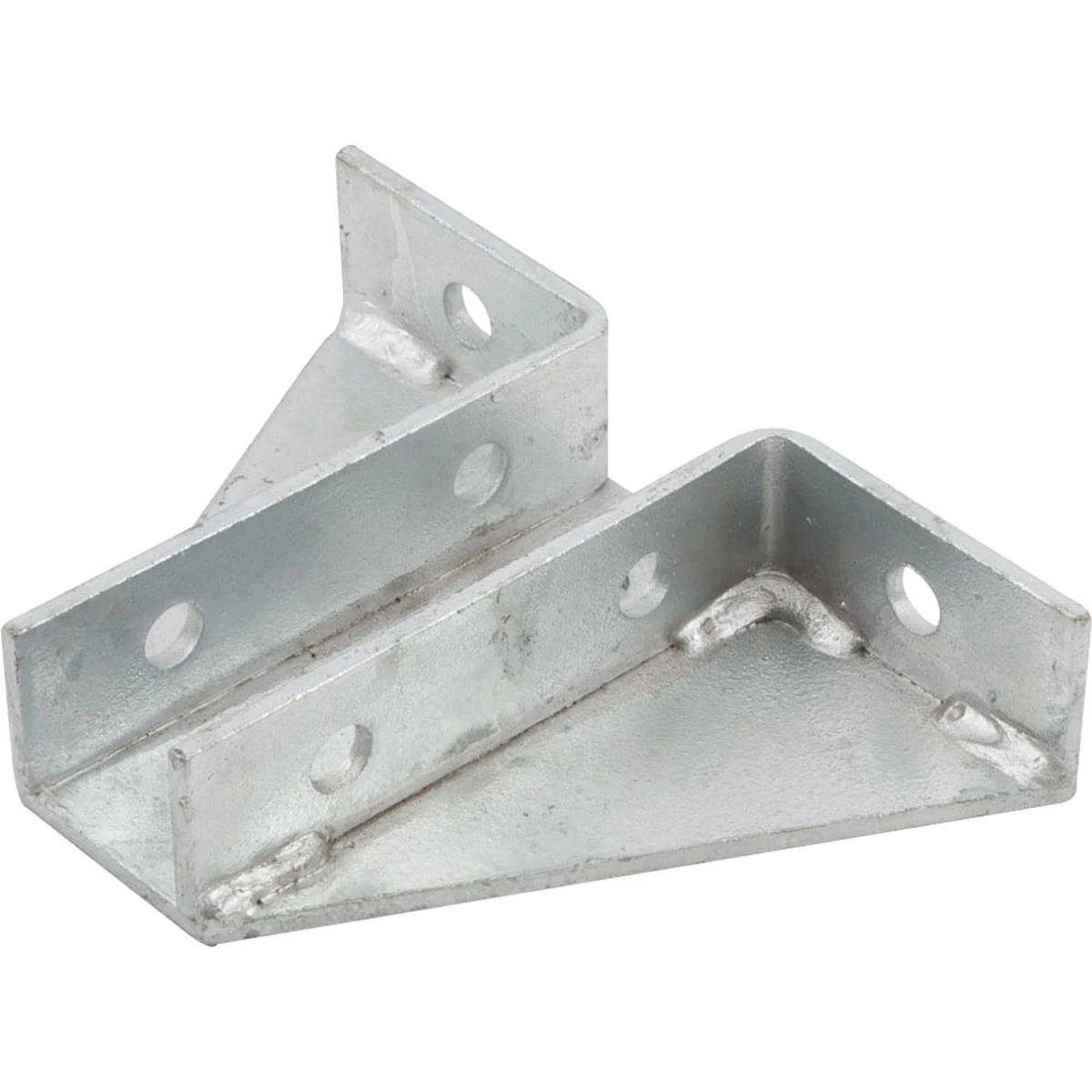 Newlec Channel Deluxe Gusseted Base Plate Hot Dipped Galvanised for 41 x 41mm Support Channel - Image 2