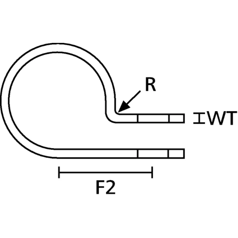 HellermannTyton Hellerman H6P P Clip 11.0mm Blk PK100 - Image 3