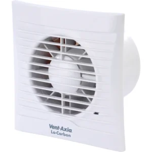 Vent-Axia Fan Silhouette Bathroom/Toilet 125mm White Timer&Humidistat