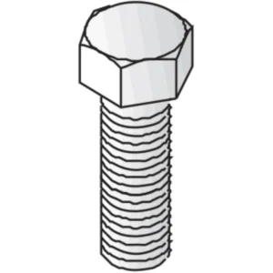 Unistrut Bolt Hexagonal 8.8 High Tensile M10X40mm Steel Hot Dipped Galvanised