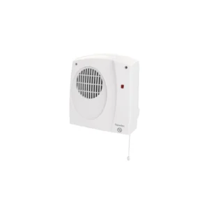 Newlec Fan Heater Bathroom Wall Mounted 2kW IP22 Willow White with Timer Function