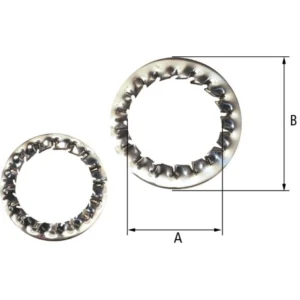 CMP 20mm Stainless Steel Serrated Shake-proof Washer