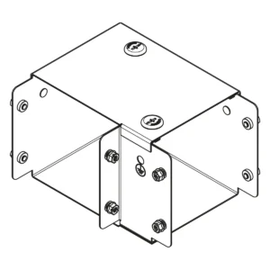 Legrand Bend 90° Angle 1 Compartment Top Lid 100 x 100mm Pre-Galvanised Steel Square