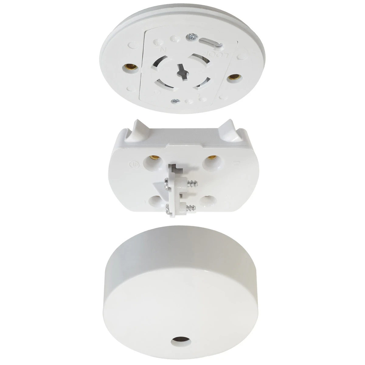 Eterna Ceiling Rose Unwired Plug In 83 x 36mm White