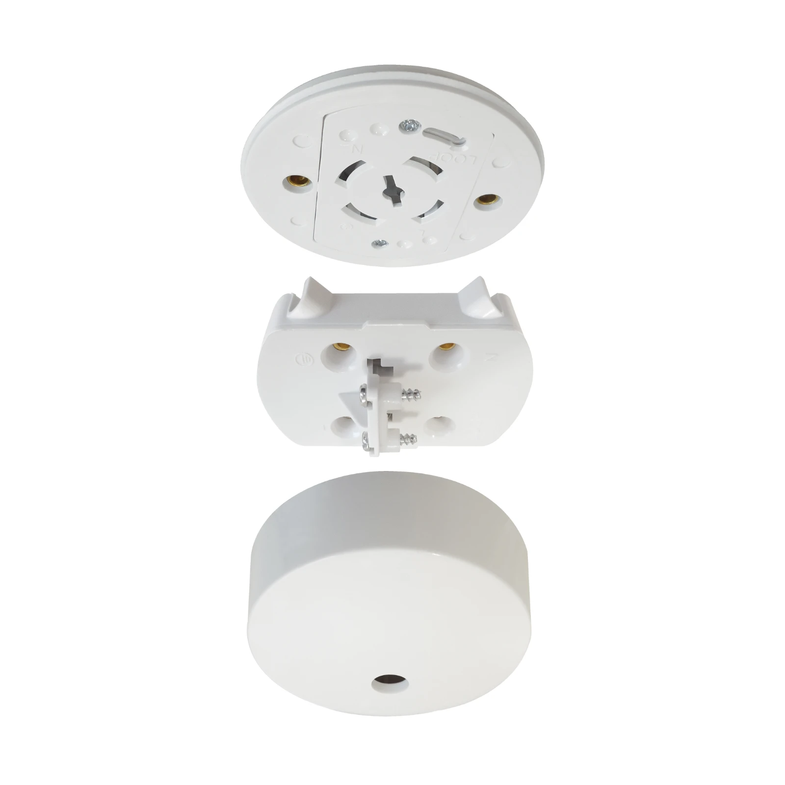 Eterna Ceiling Rose Unwired Plug In 83 x 36mm White - Image 3