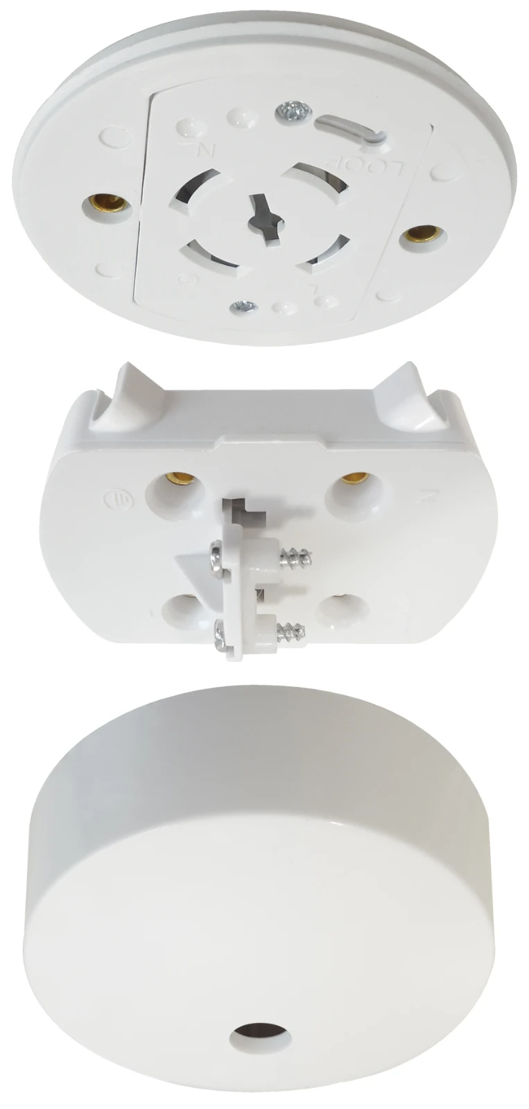 Eterna Ceiling Rose Unwired Plug In 83 x 36mm White - Image 4