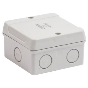 Newlec Junction Box 5 Pole 2.5mm Terminals 85 x 88 x 47mm IP65 Grey
