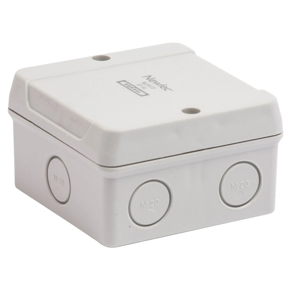 Newlec Junction Box 5 Pole 2.5mm Terminals 85 x 88 x 47mm IP65 Grey - Image 2