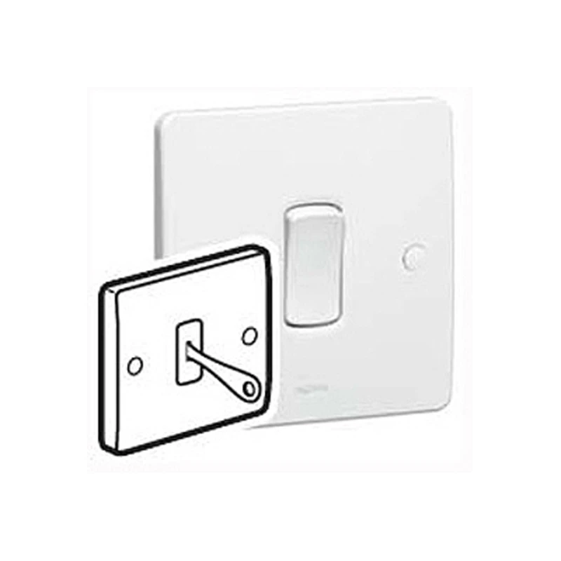 Legrand Single Pole Key Switch Synergy 1 Gang 2 Way 10 Ax 250 V White - Image 2
