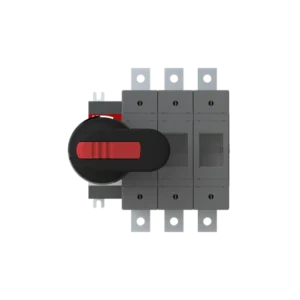 ABB 3-Pole Left Side Front Operated British Standard A2-A4 Handle And Shaft Included Switch Fuse
