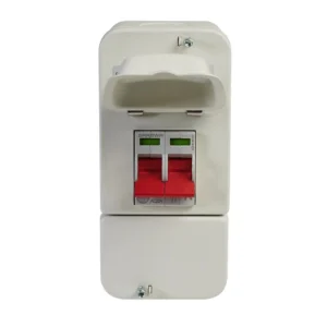 Wylex Enclosed, Metal, 100A DP Twin Terminal Supply Isolator with Allen Key Screw Heads