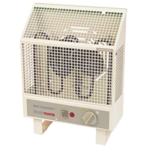 Consort Claudgen Heater Frost Fighter Splashproof Fan 1Kw Barley White