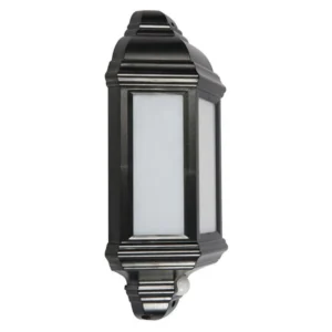 KSR Lighting Lantern LED Halfwall Dimmable Sensor 10W Black Polycarbonate 4000K 400lm