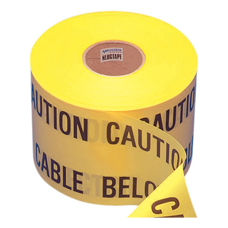 Newlec Warning Tape Underground 'Caution Electric Cable Below' 150mm x 365m Roll Yellow - Image 2