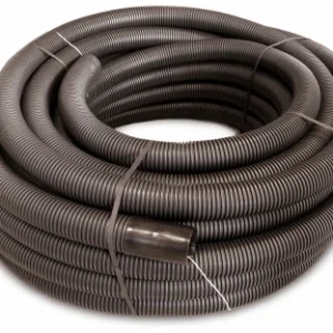 Univolt 75mm Black Pe Double-Walled Ducting Corrugated Exterior Smooth Interior (50Mtr Coil)