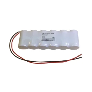 Yuasa 6 Cell Emergency Lighting Battery Pack 7.2V 4Ah D Size Side By Side Nickel Cadmium