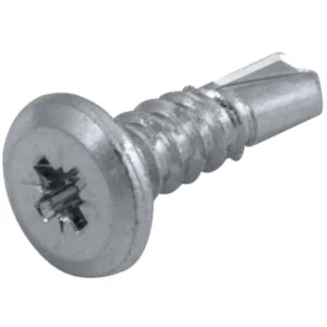 Unicrimp Zinc Plated Carbon Steel 4.8 x 16mm Pozi Low Profile Pan Head Self Drive Screws