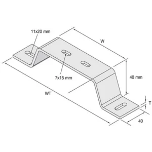 Unistrut Unistr Tray Bracket 100mm HDG