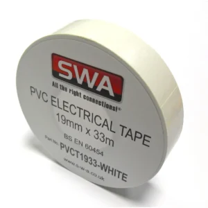 SWA PVC Insulation Tape 19mm X 33m White