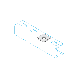 Unistrut Plate Flat 1 Hole M10 Pg