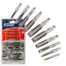 Draper Tap Hand Set 10 Piece M3-M12 Carbon Steel