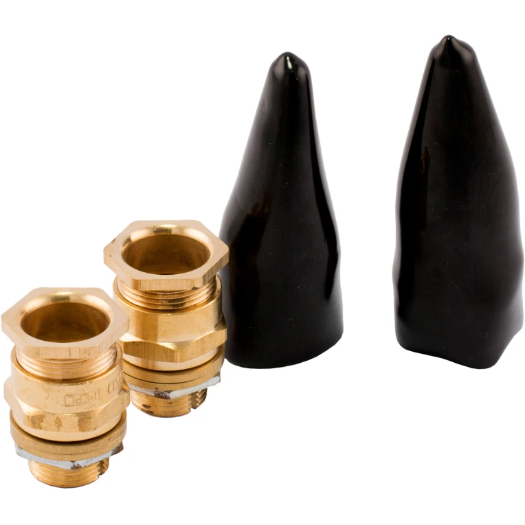 SWA Gland Pack Cy Sy Cable 20mm Brass Shroud/Earth Tag/Locknut