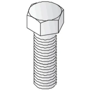 Unistrut Bolt Hexagon 8.8 High Tensile M6X30mm Electro-Zinc Plated